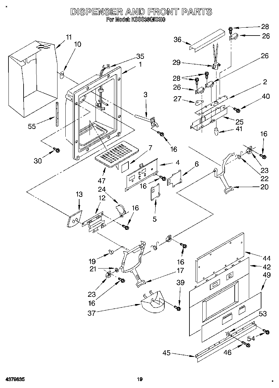 13 - DISPENSER AND FRONT