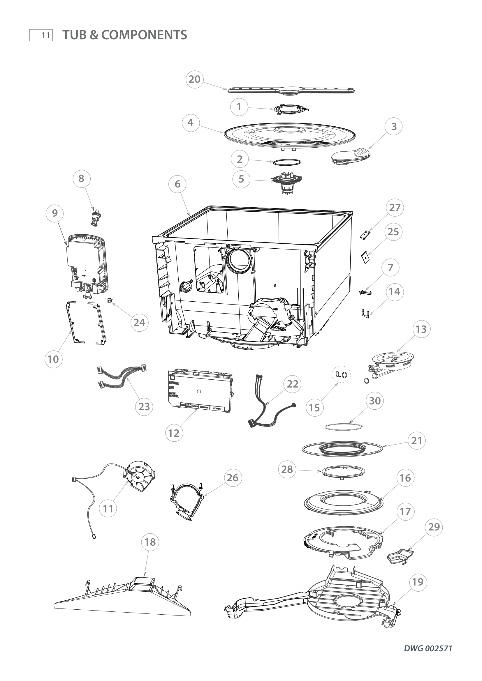 TUB & COMPONENTS
