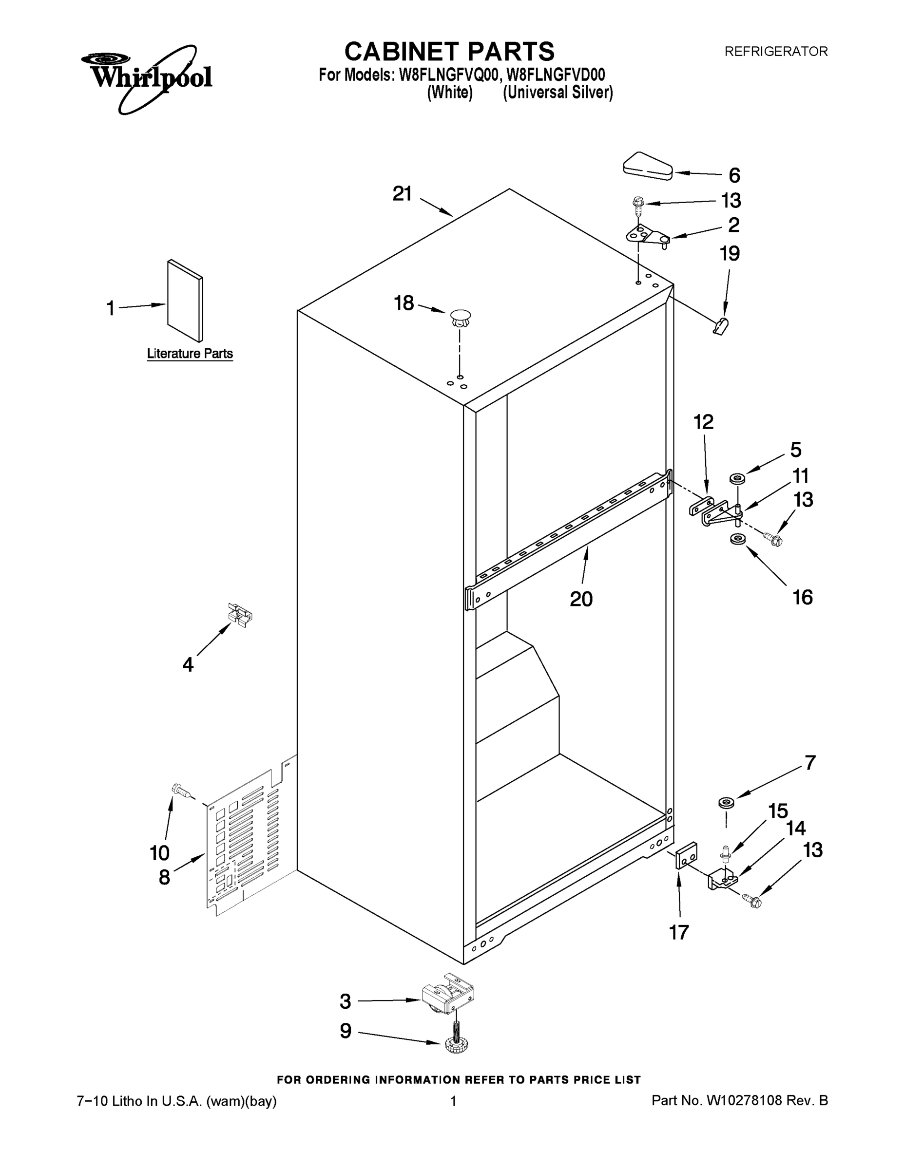 01 - CABINET PARTS