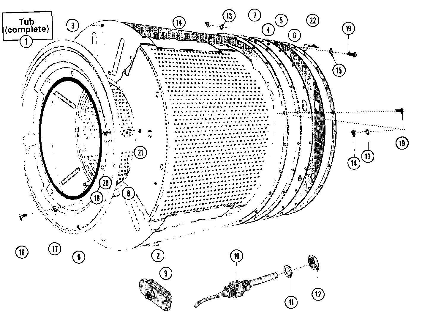 23 - BASKET & OUTER SHELL ASSEMBLY(SERIES 11)