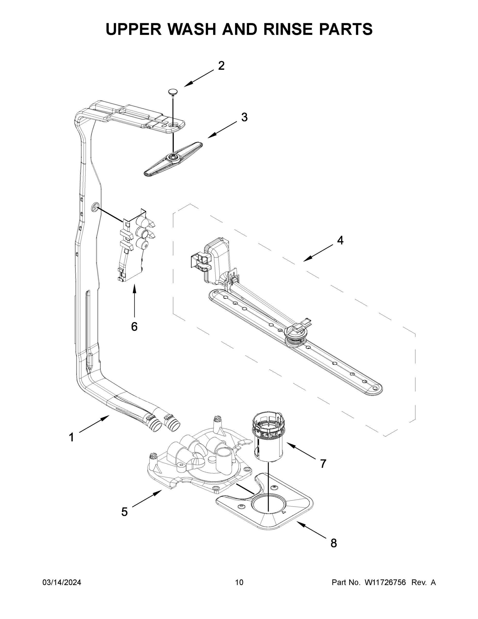 06 - UPPER WASH AND RINSE PARTS