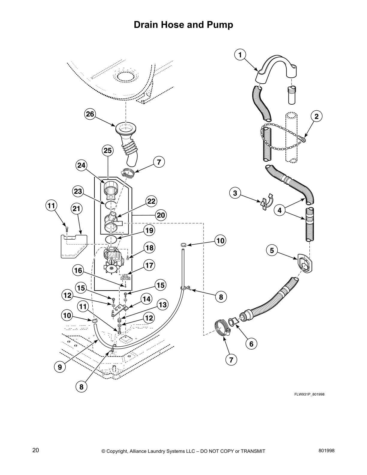 Drain Hose and Pump