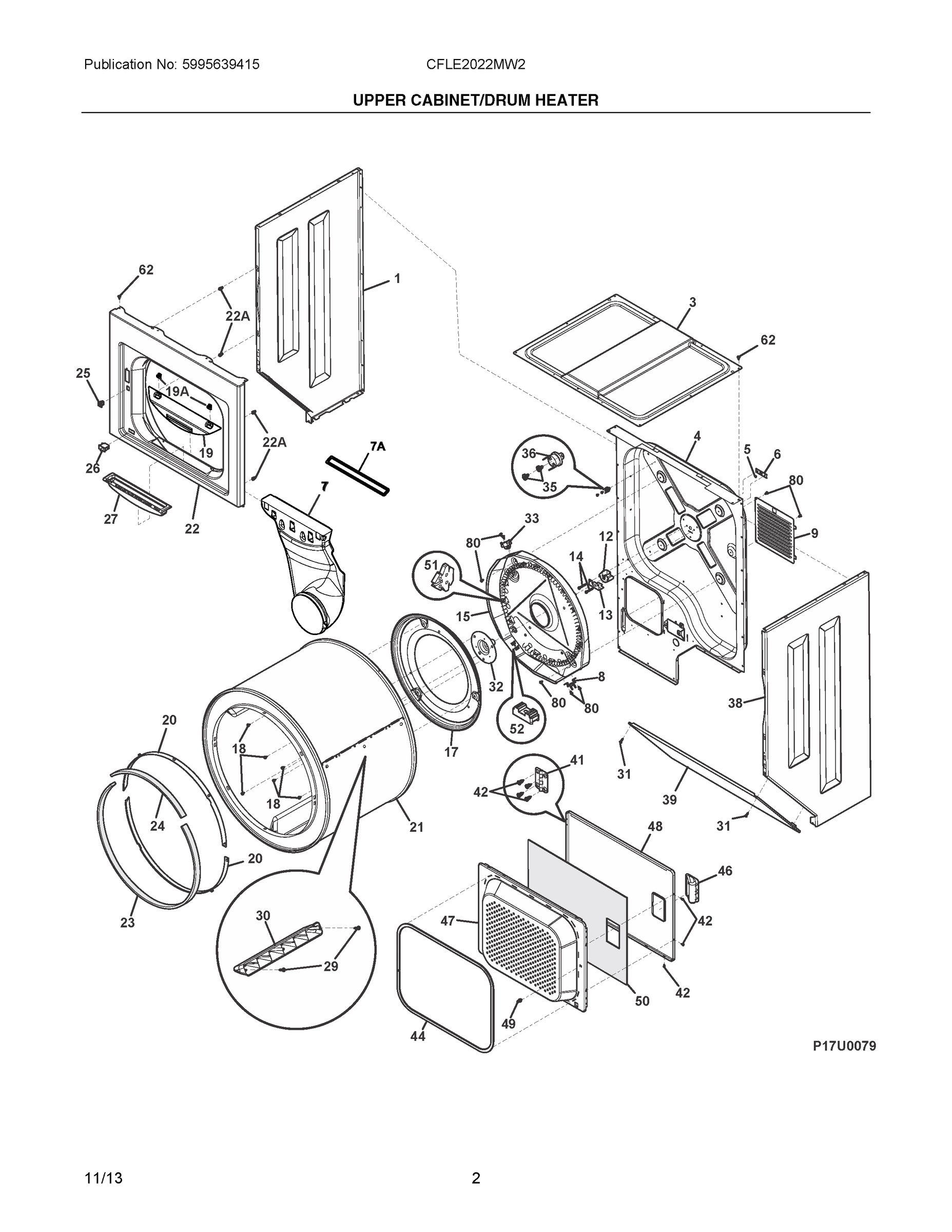 02 - UPPER CABINET/DRUM HEATER