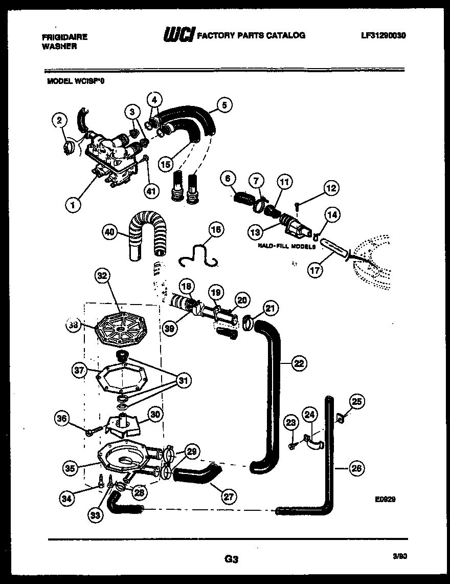 05 - PUMP, WATER VALVE AND WATER INLET