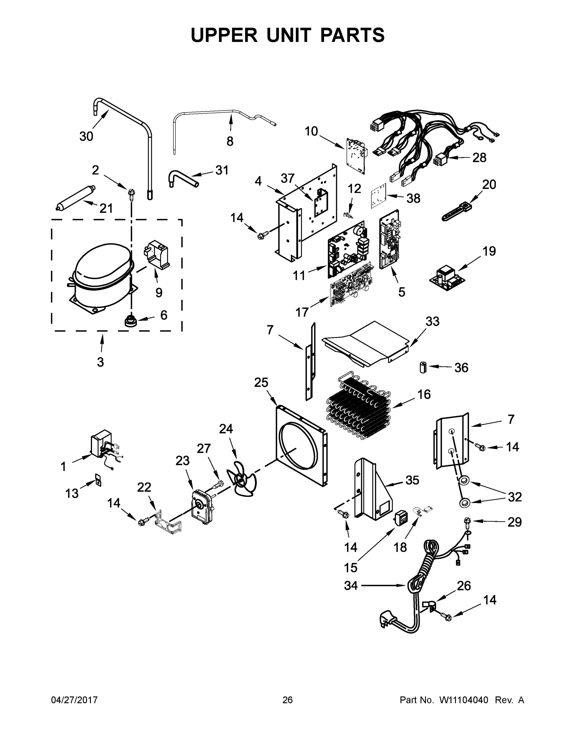 14 - UPPER UNIT PARTS
