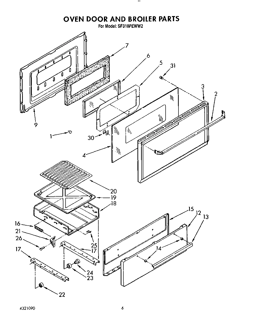 05 - OVEN DOOR AND BROILER
