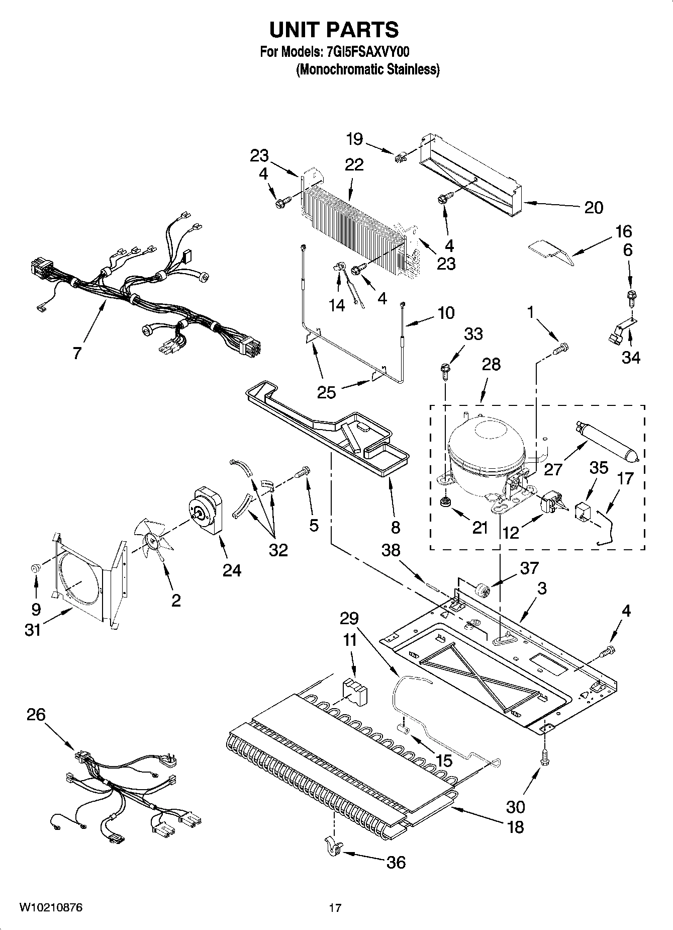 10 - UNIT PARTS, OPTIONAL PARTS (NOT INCLUDED)