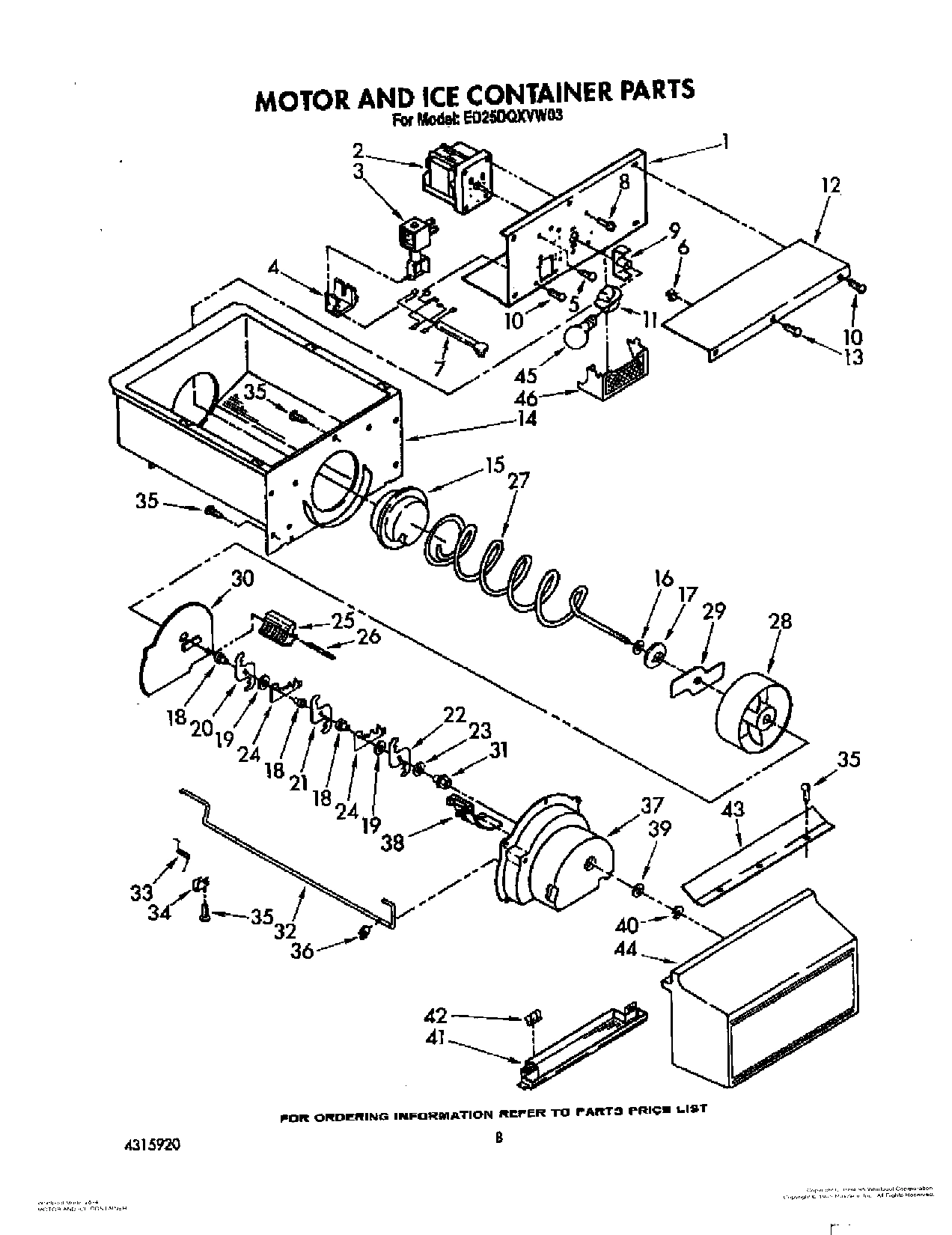 06 - MOTOR AND ICE CONTAINER