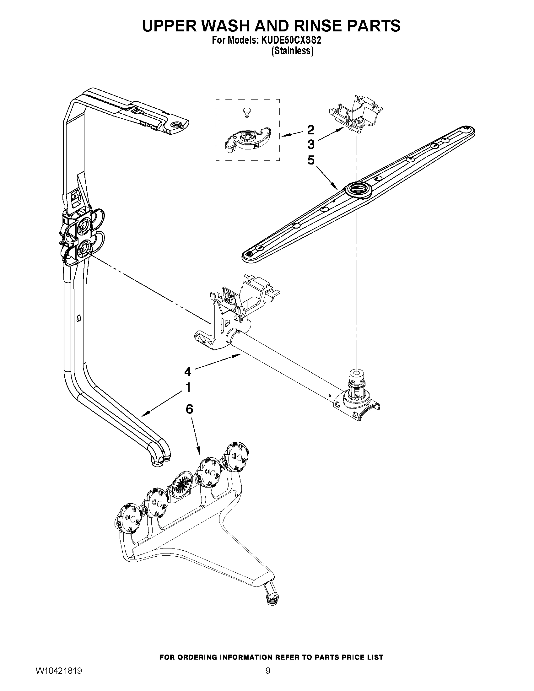 07 - UPPER WASH AND RINSE PARTS
