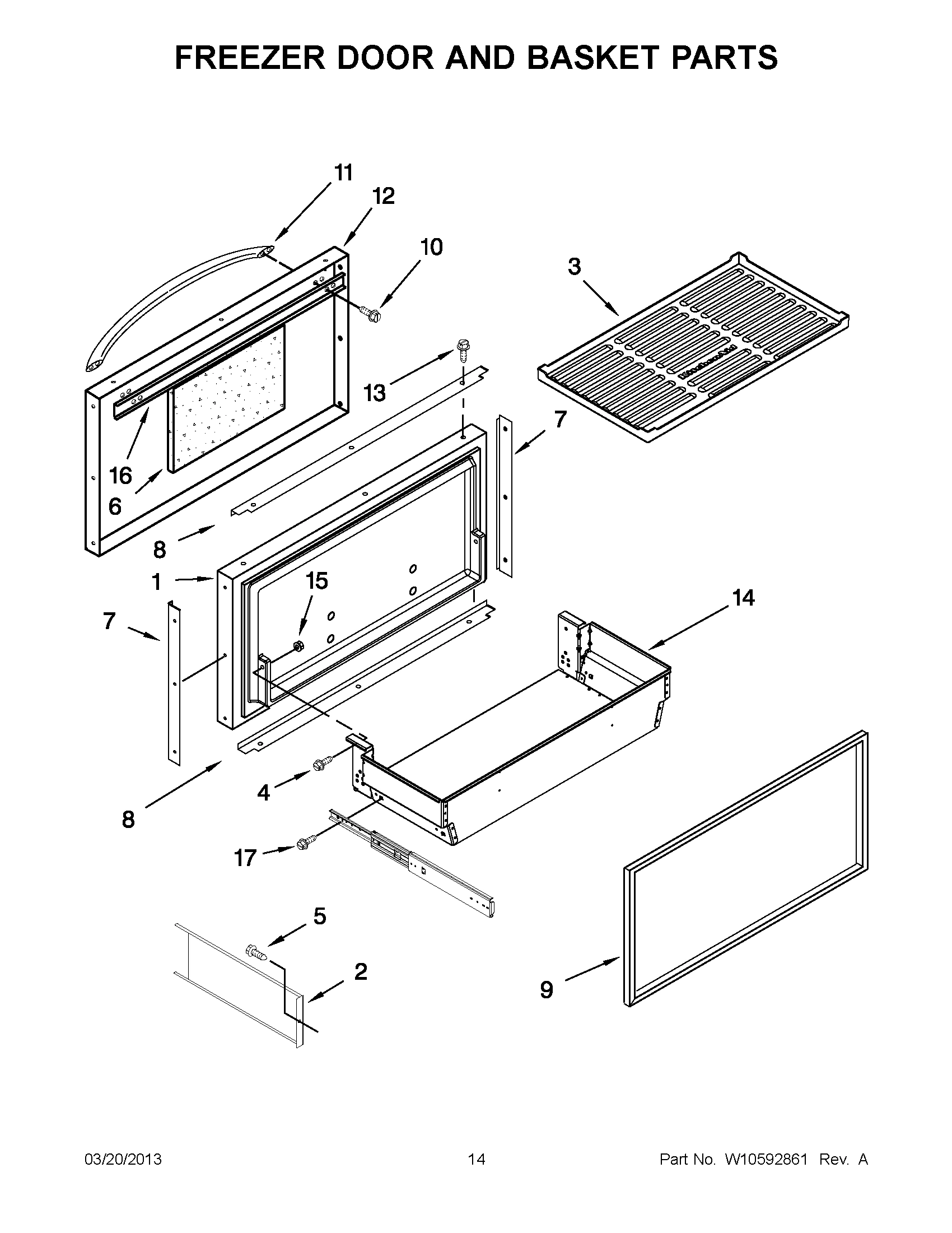 07 - FREEZER DOOR AND BASKET PARTS