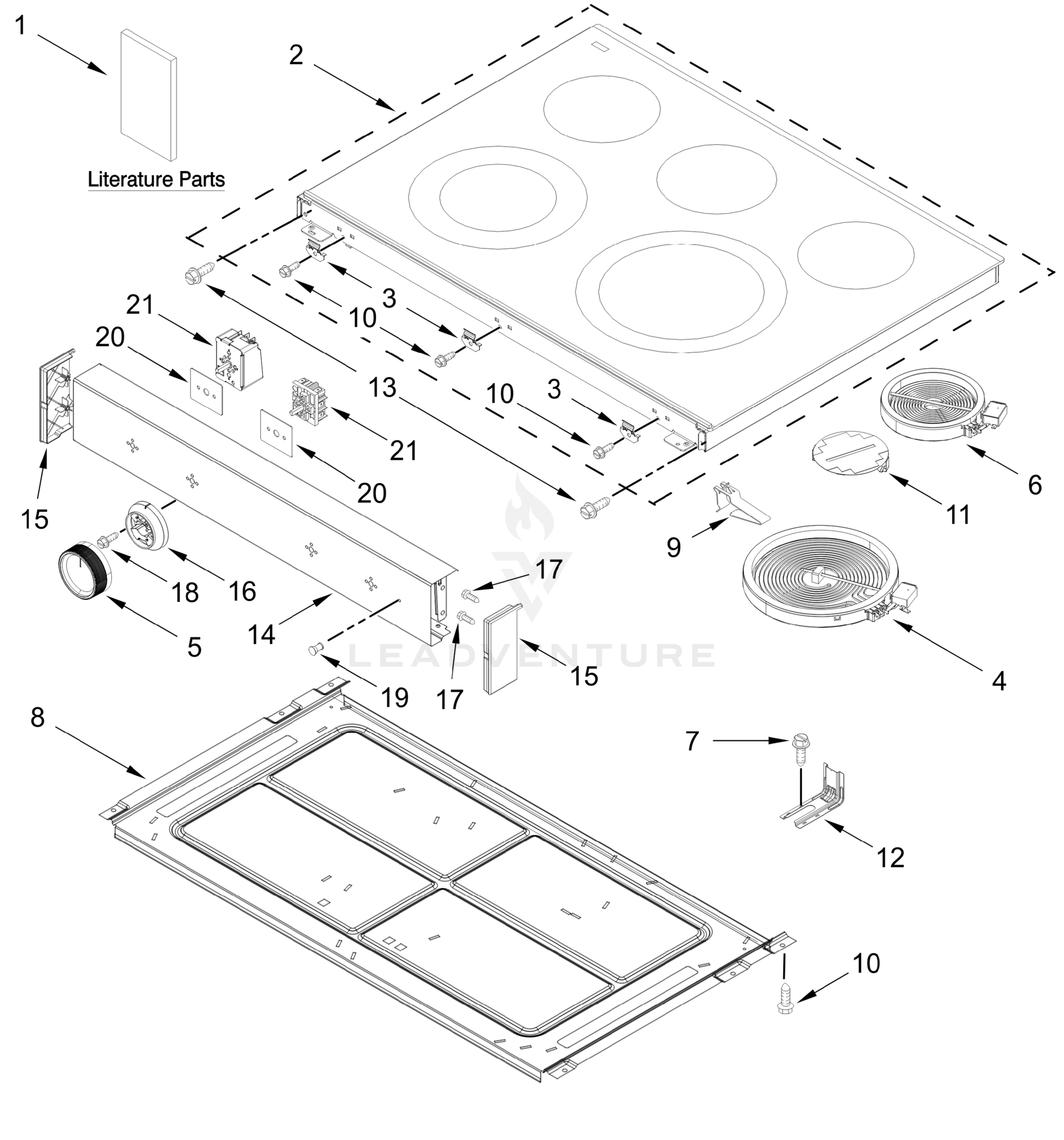 COOKTOP PARTS