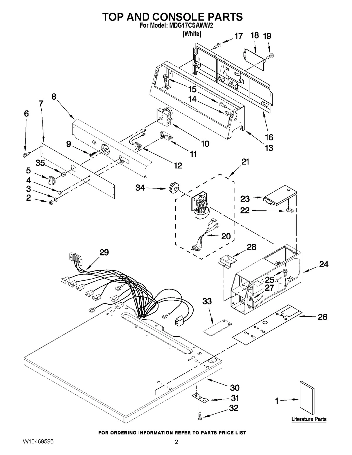 01 - TOP AND CONSOLE PARTS