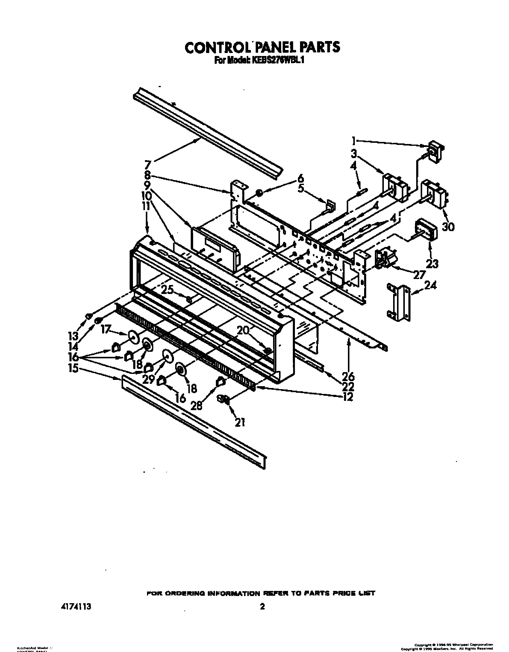 02 - CONTROL PANEL, LIT/OPTIONAL
