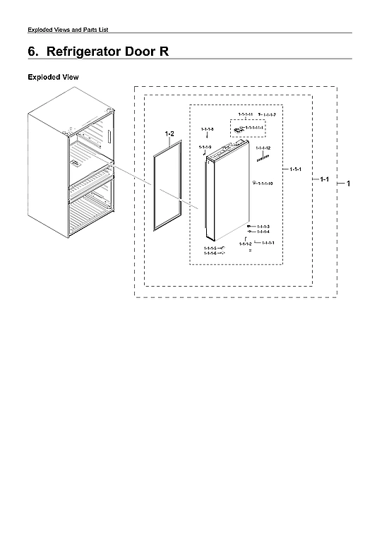 LEFT REFRIGERATOR DOOR PARTS