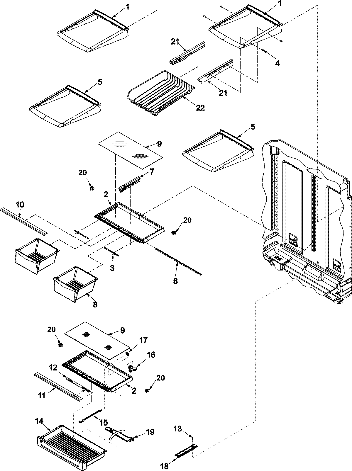 09 - REFRIGERATOR SHELVING