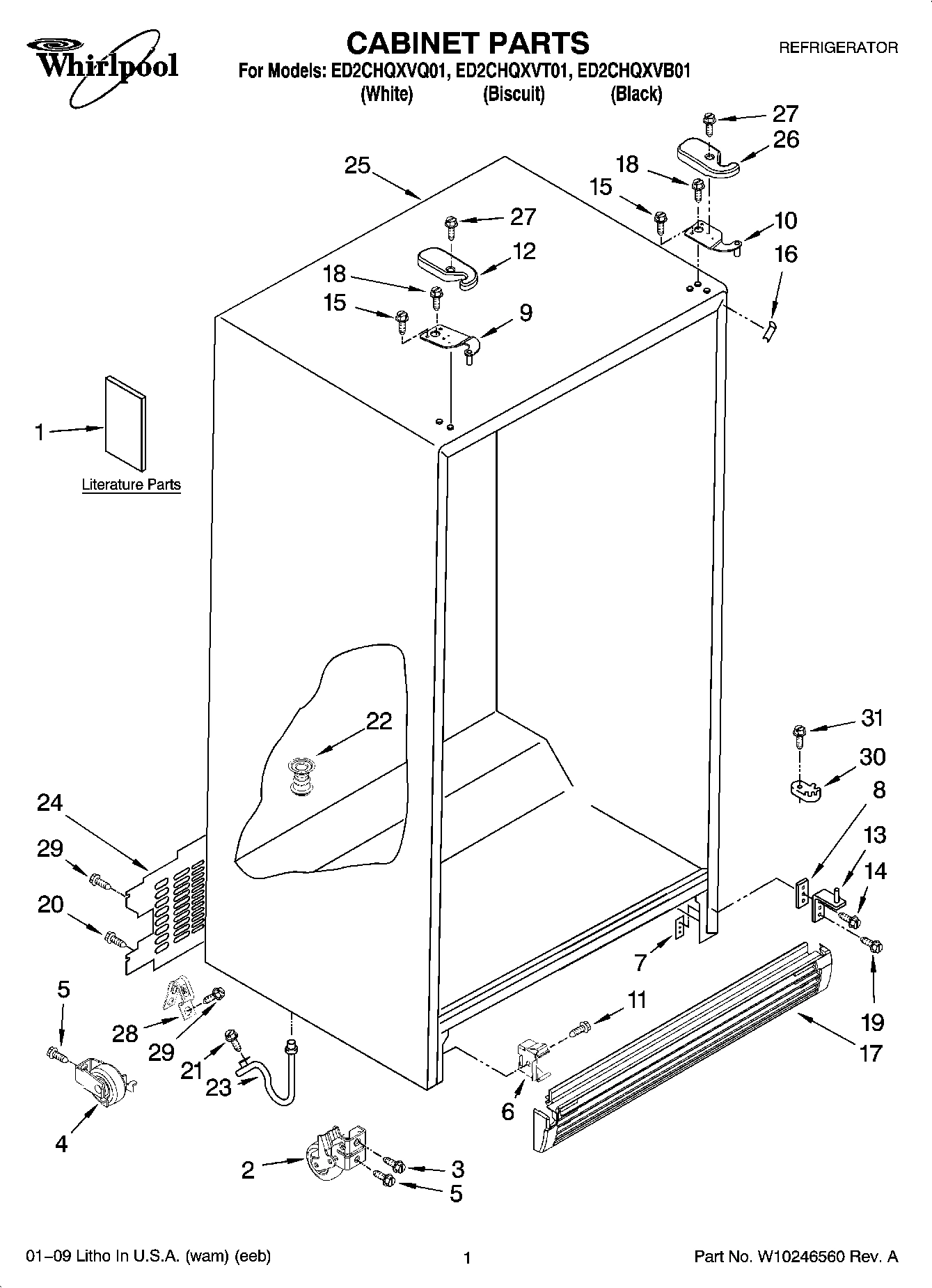 01 - CABINET PARTS