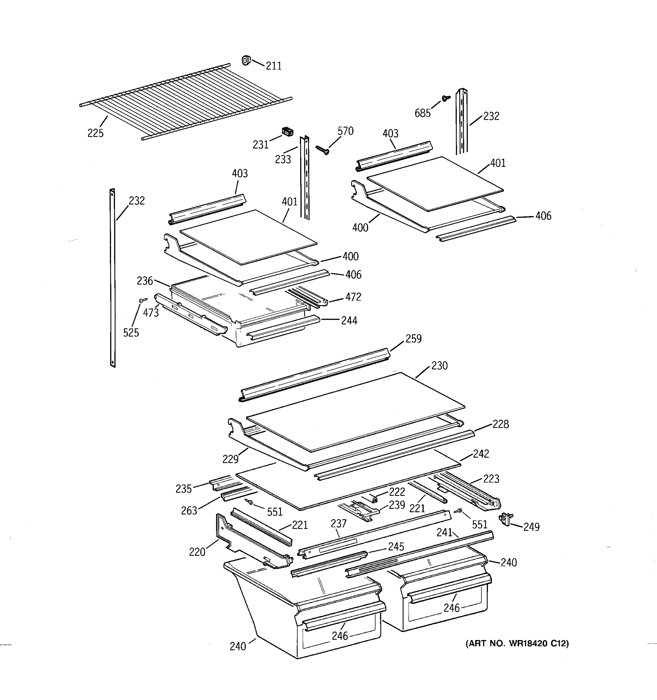 SHELF PARTS