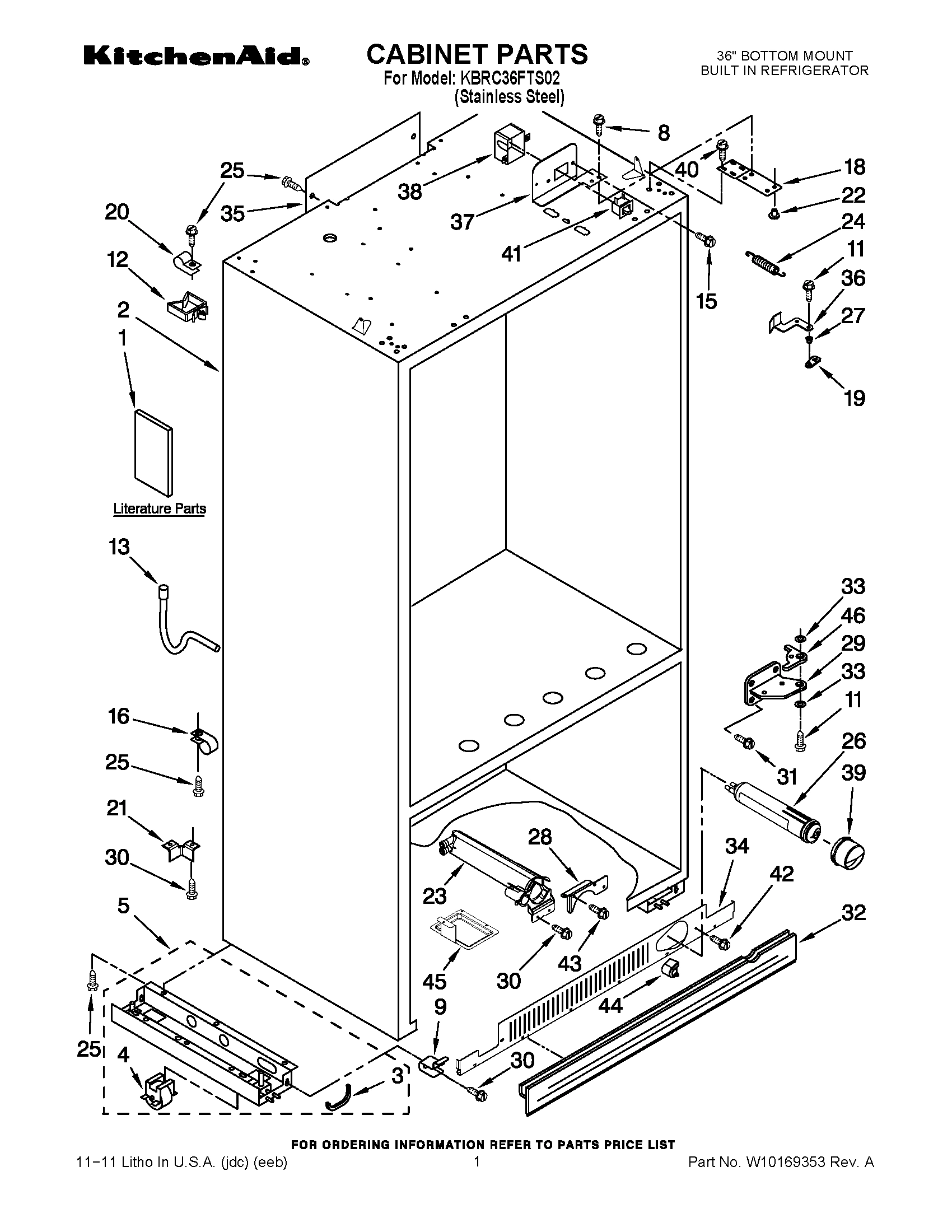 01 - CABINET PARTS