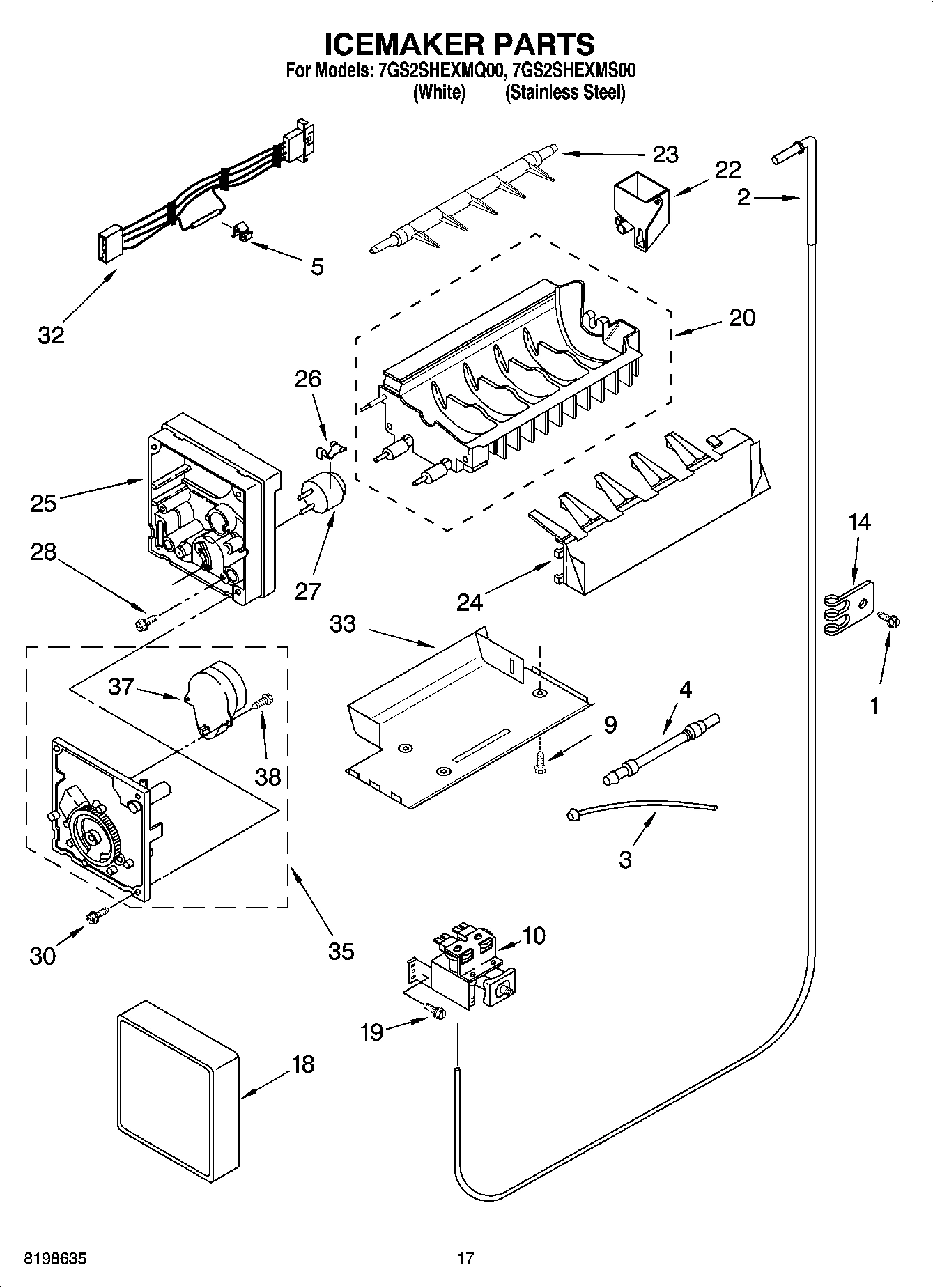10 - ICEMAKER PARTS