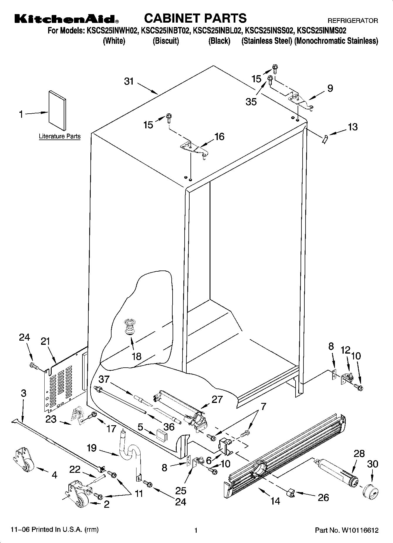 01 - CABINET PARTS