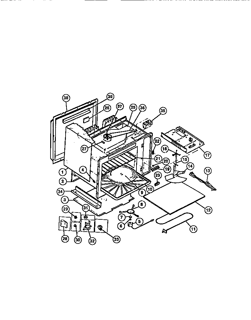07 - CAVITY/ELEMENTS (UPPER OVEN)