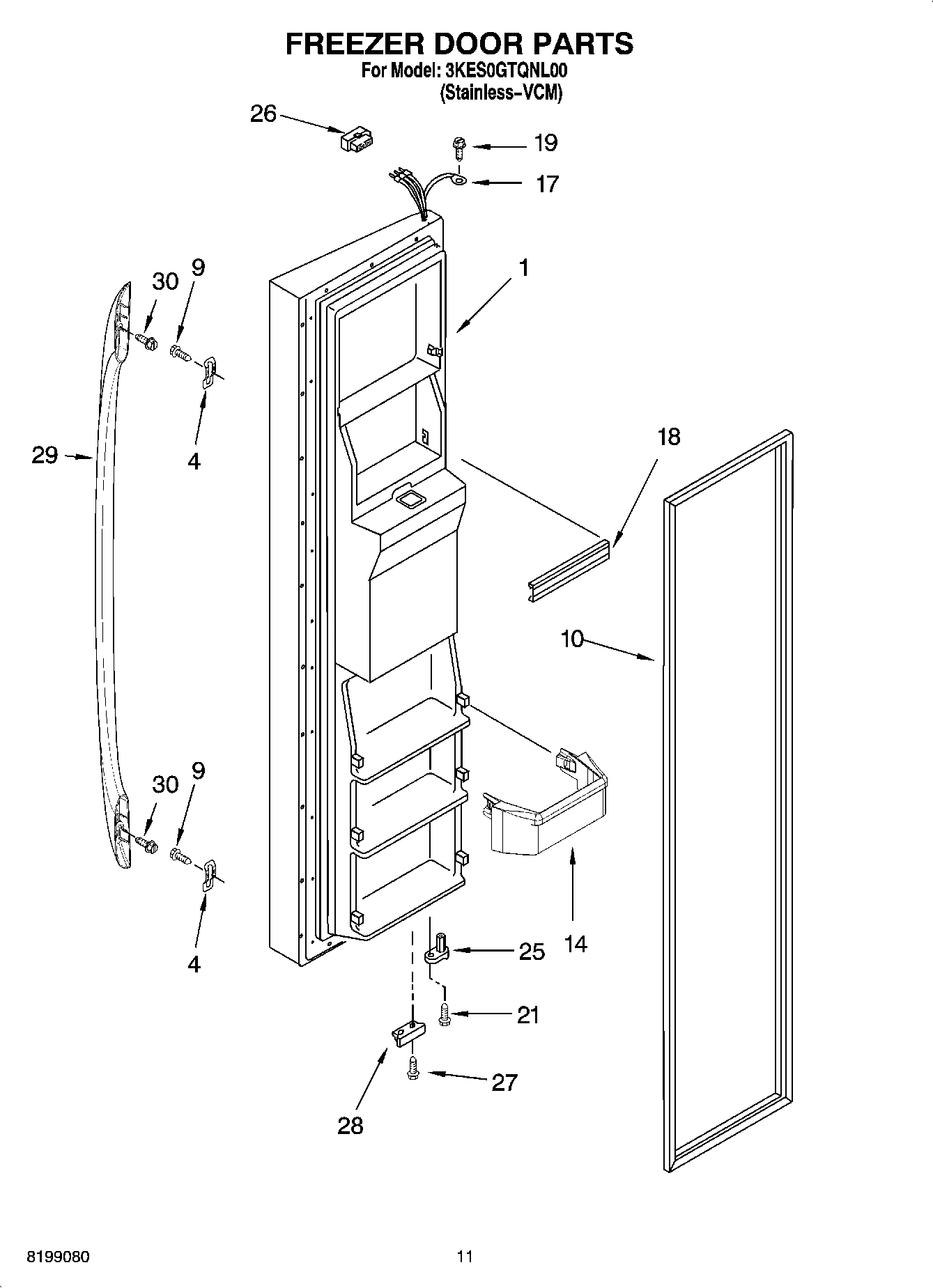 06 - FREEZER DOOR PARTS