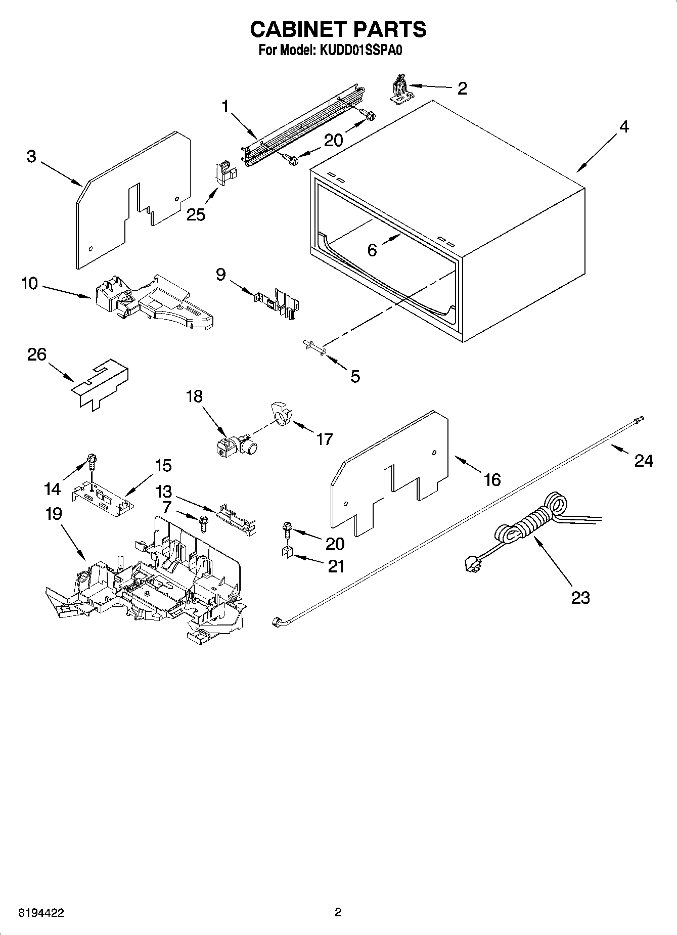 02 - CABINET PARTS