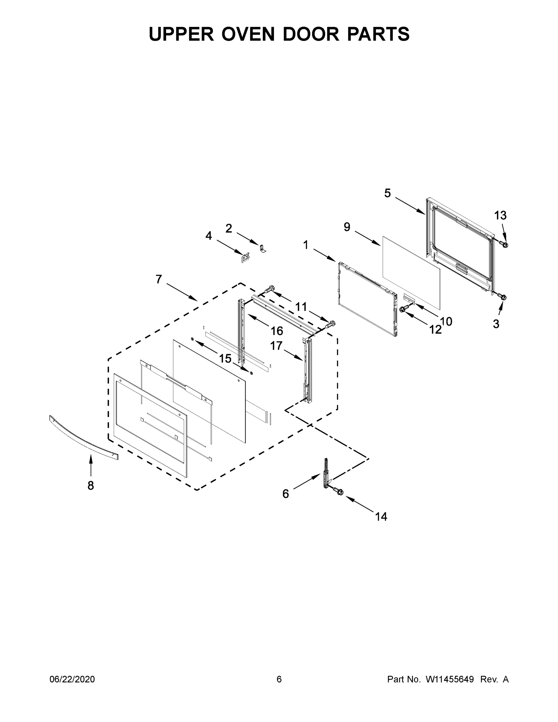 04 - UPPER OVEN DOOR PARTS