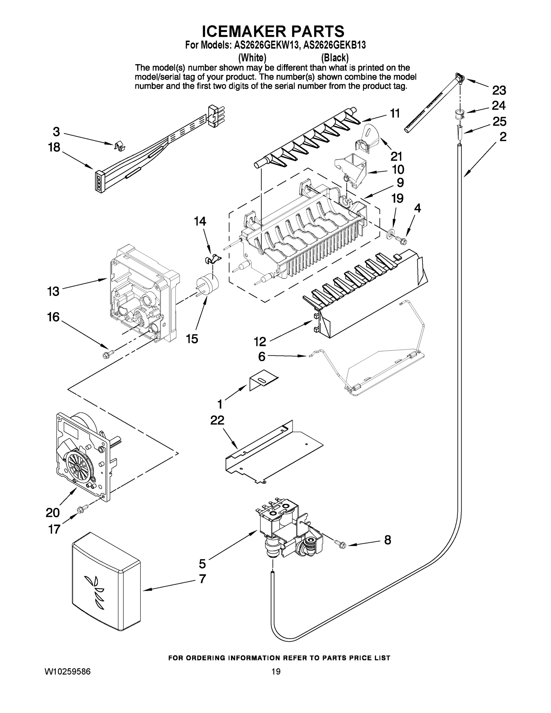 12 - ICEMAKER PARTS
