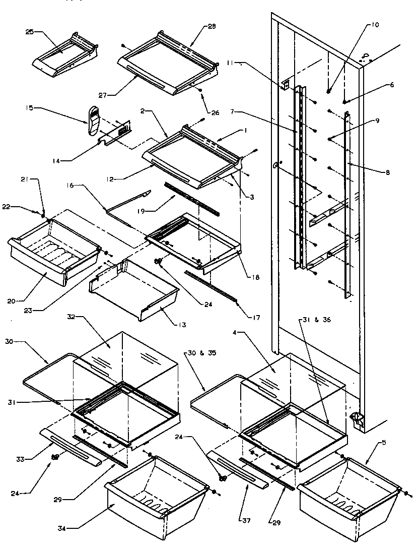 11 - REF SHELVING AND DRAWERS