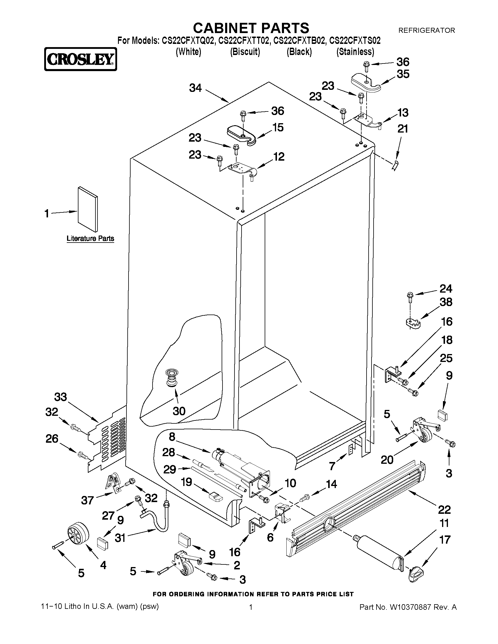01 - CABINET PARTS