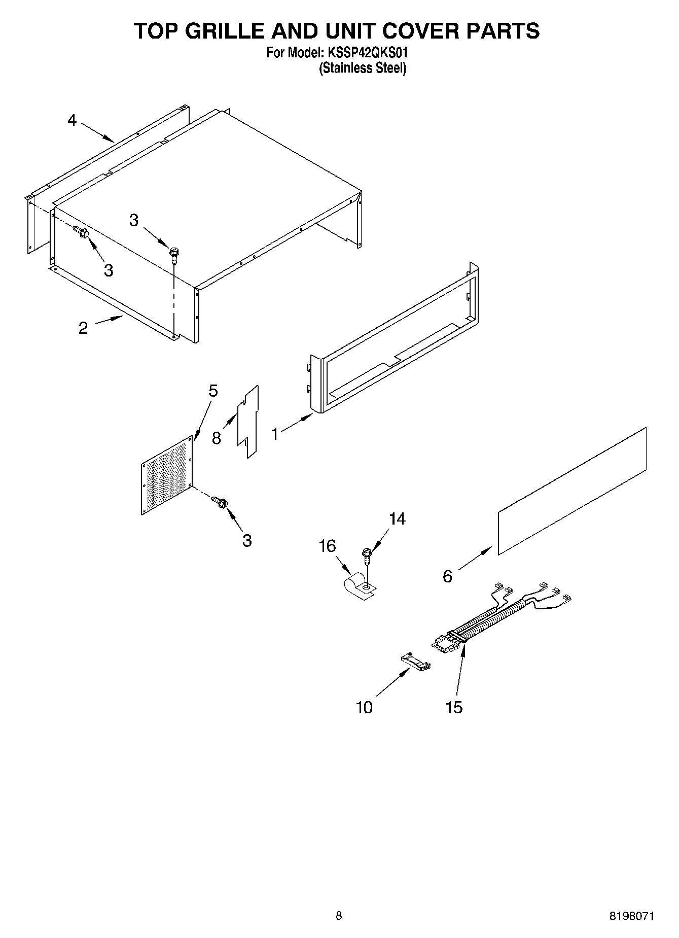 06 - TOP GRILLE AND UNIT COVER