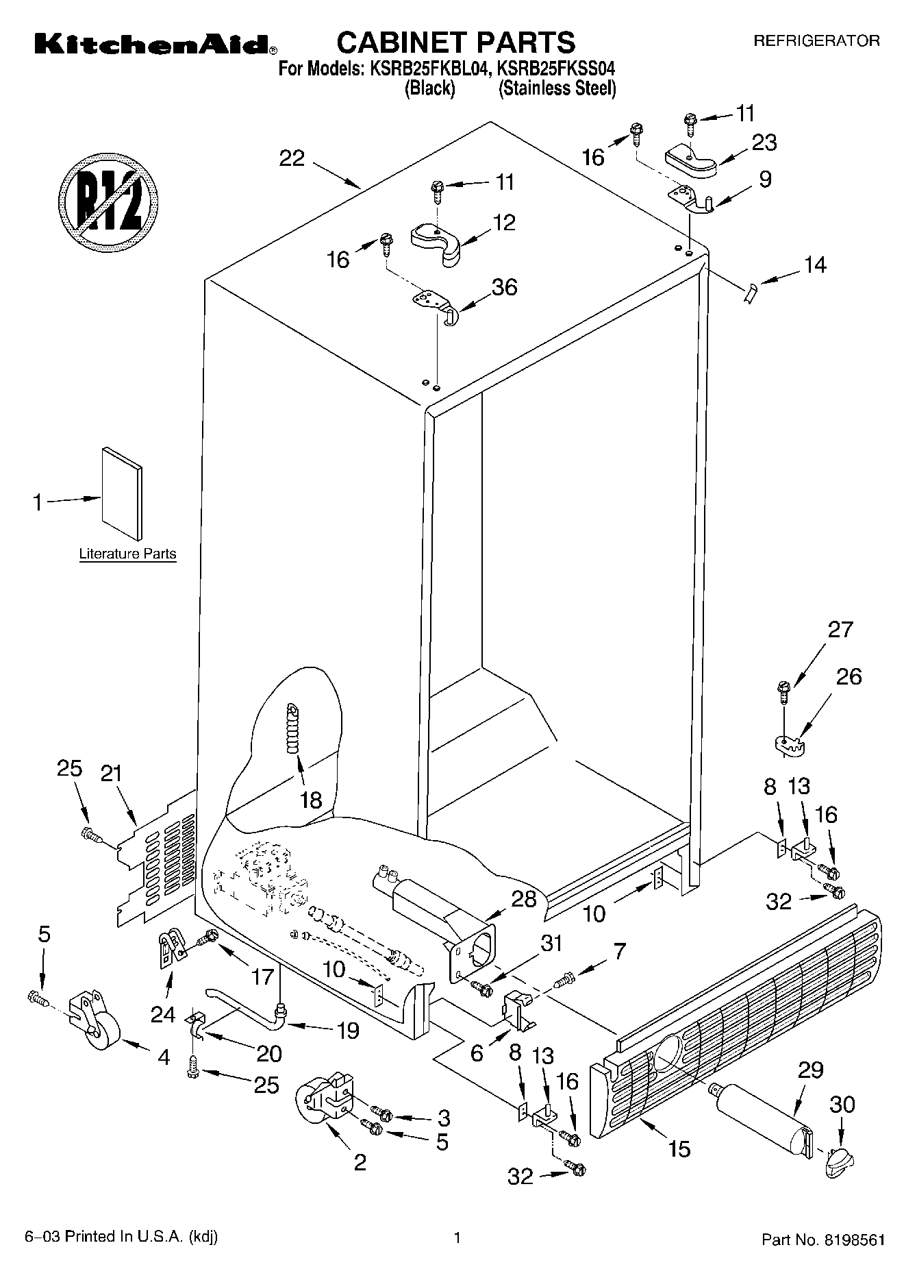 01 - CABINET PARTS