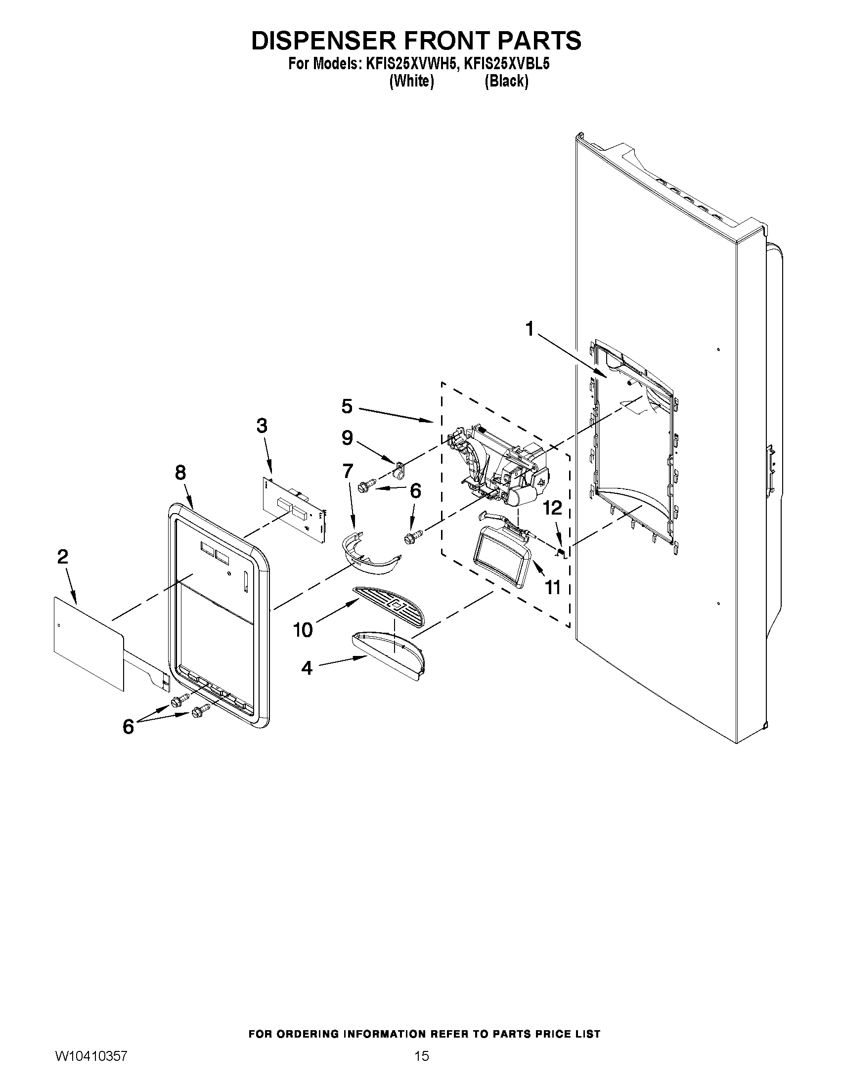 08 - DISPENSER FRONT PARTS