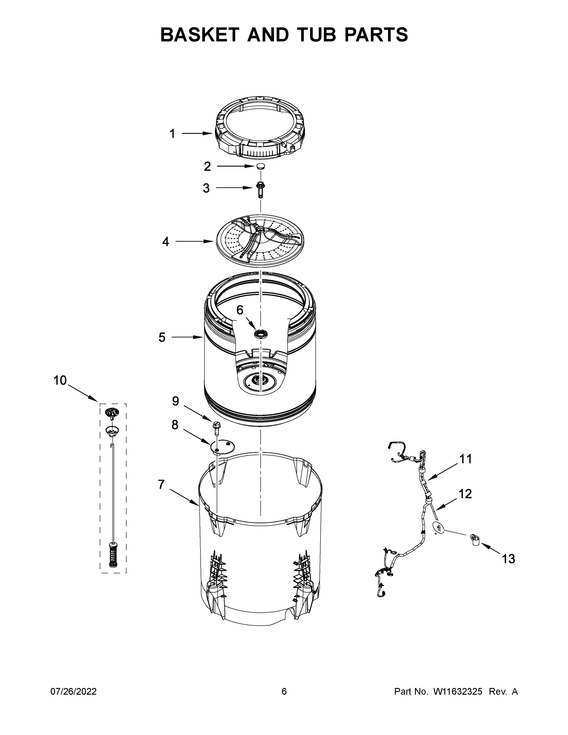 04 - BASKET AND TUB PARTS