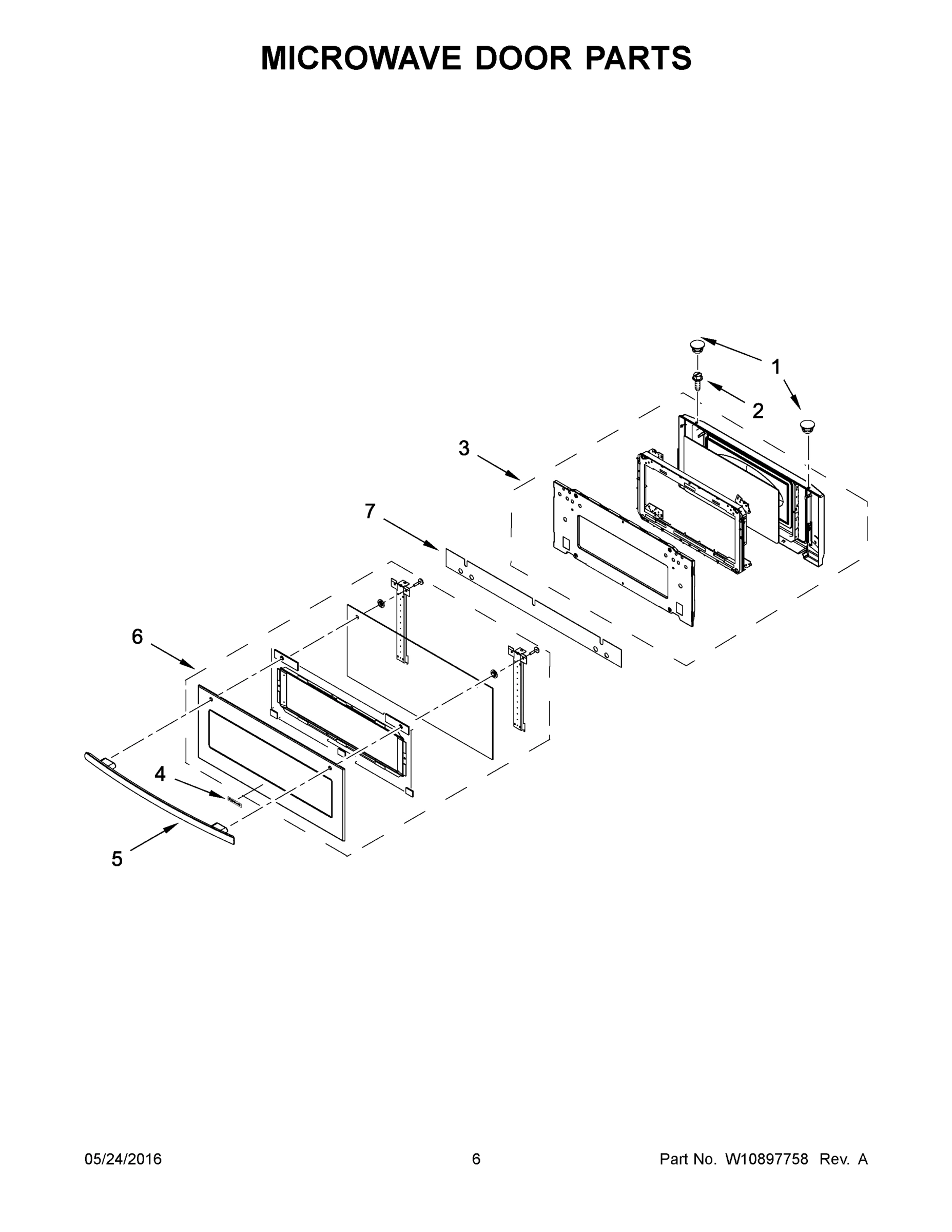 04 - MICROWAVE DOOR PARTS