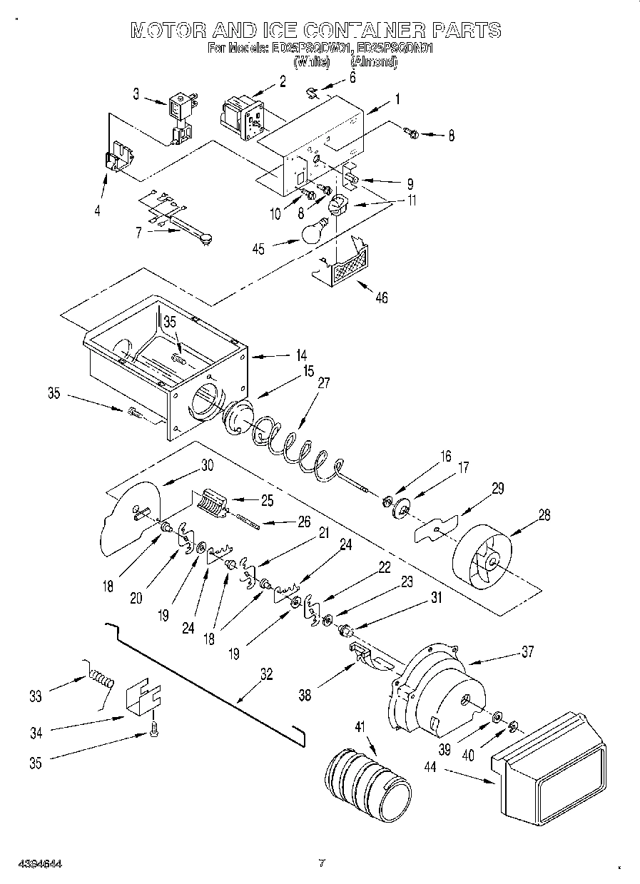 05 - MOTOR AND ICE CONTAINER