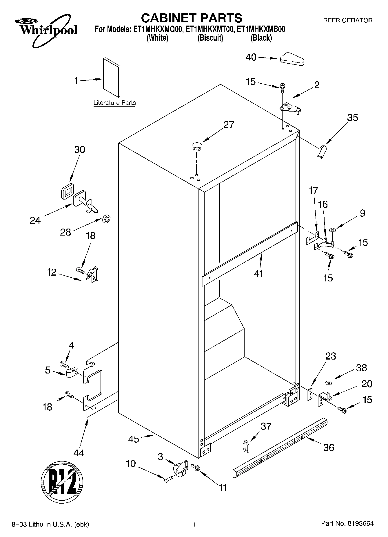 01 - CABINET PARTS