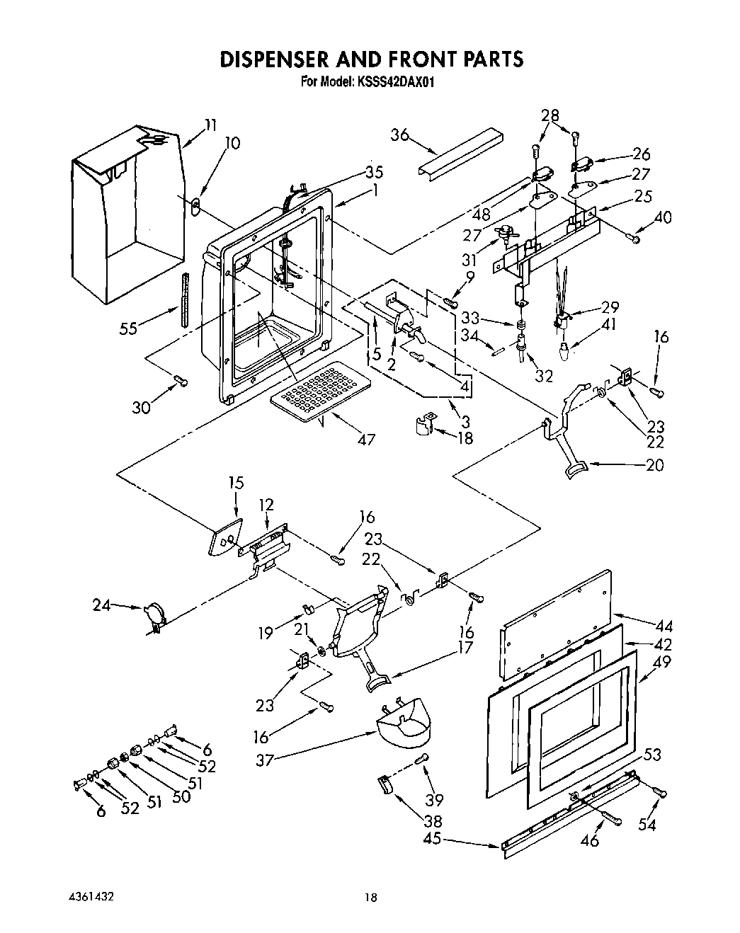 13 - DISPENSER AND FRONT