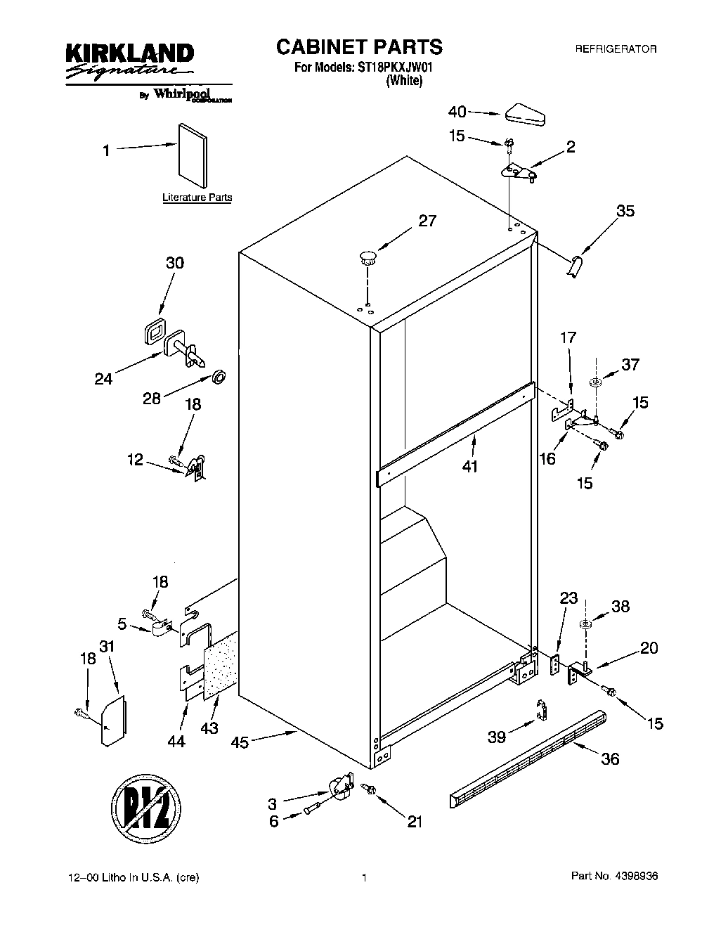 01 - CABINET, LITERATURE