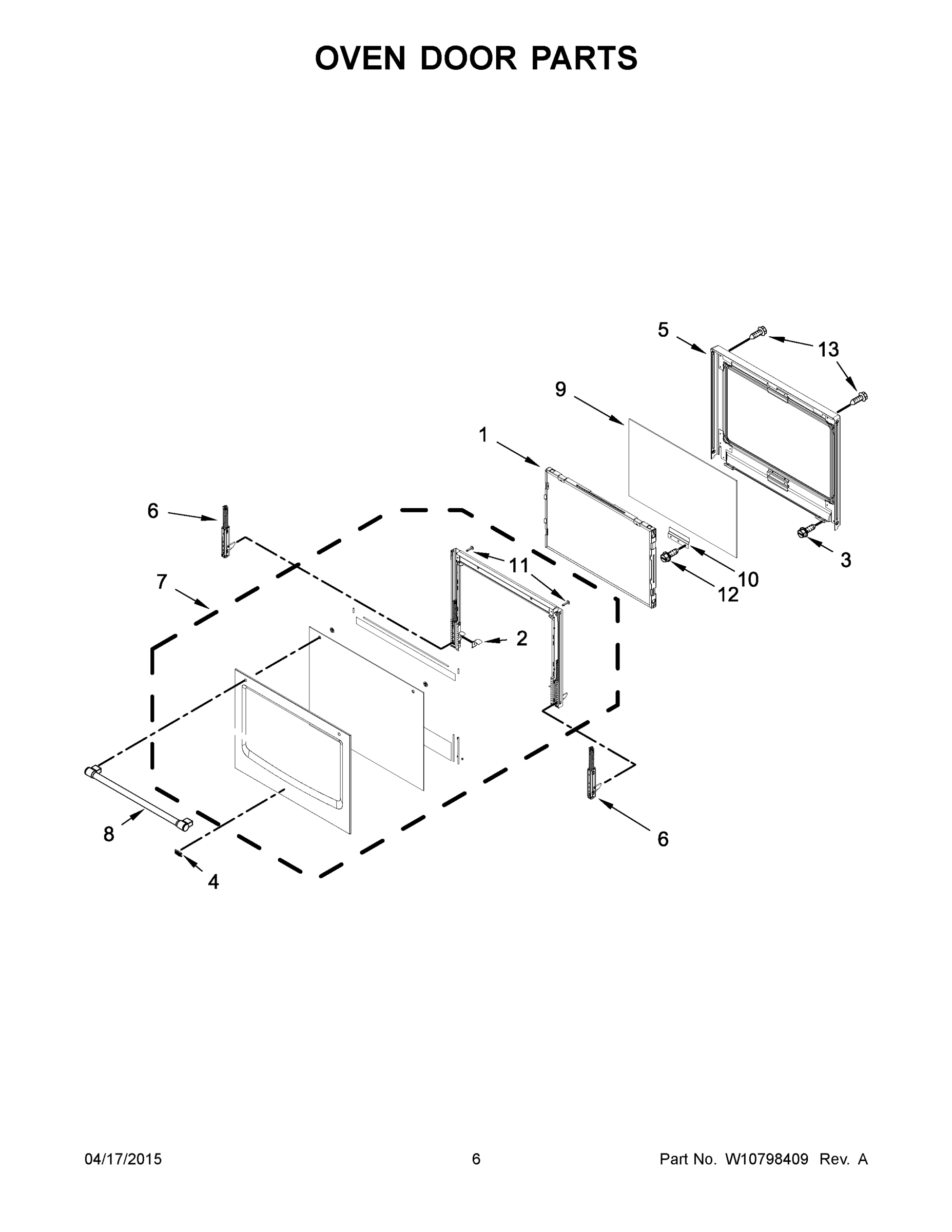 04 - OVEN DOOR PARTS