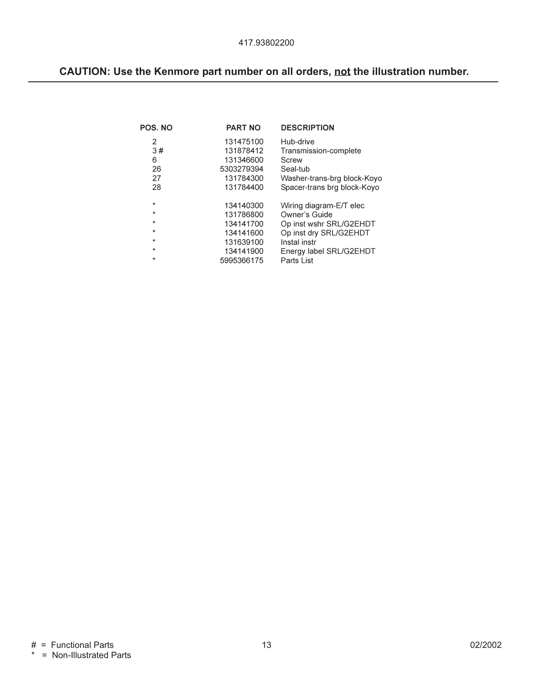 13 - WIRING DIAGRAM