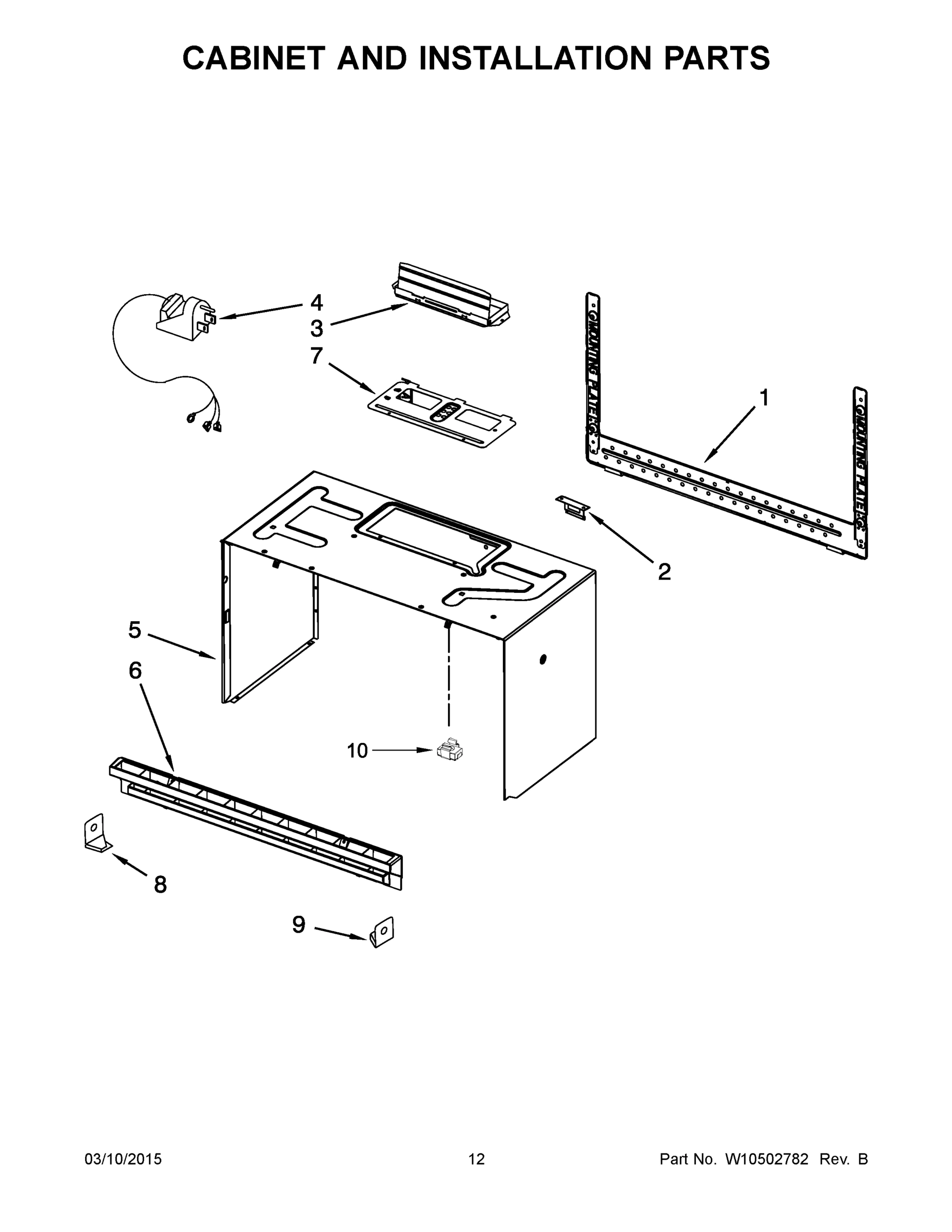 07 - CABINET AND INSTALLATION PARTS