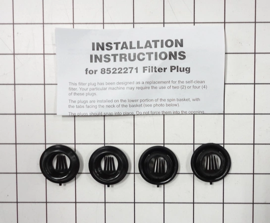 285868 Whirlpool Washer Filter Plug Kit