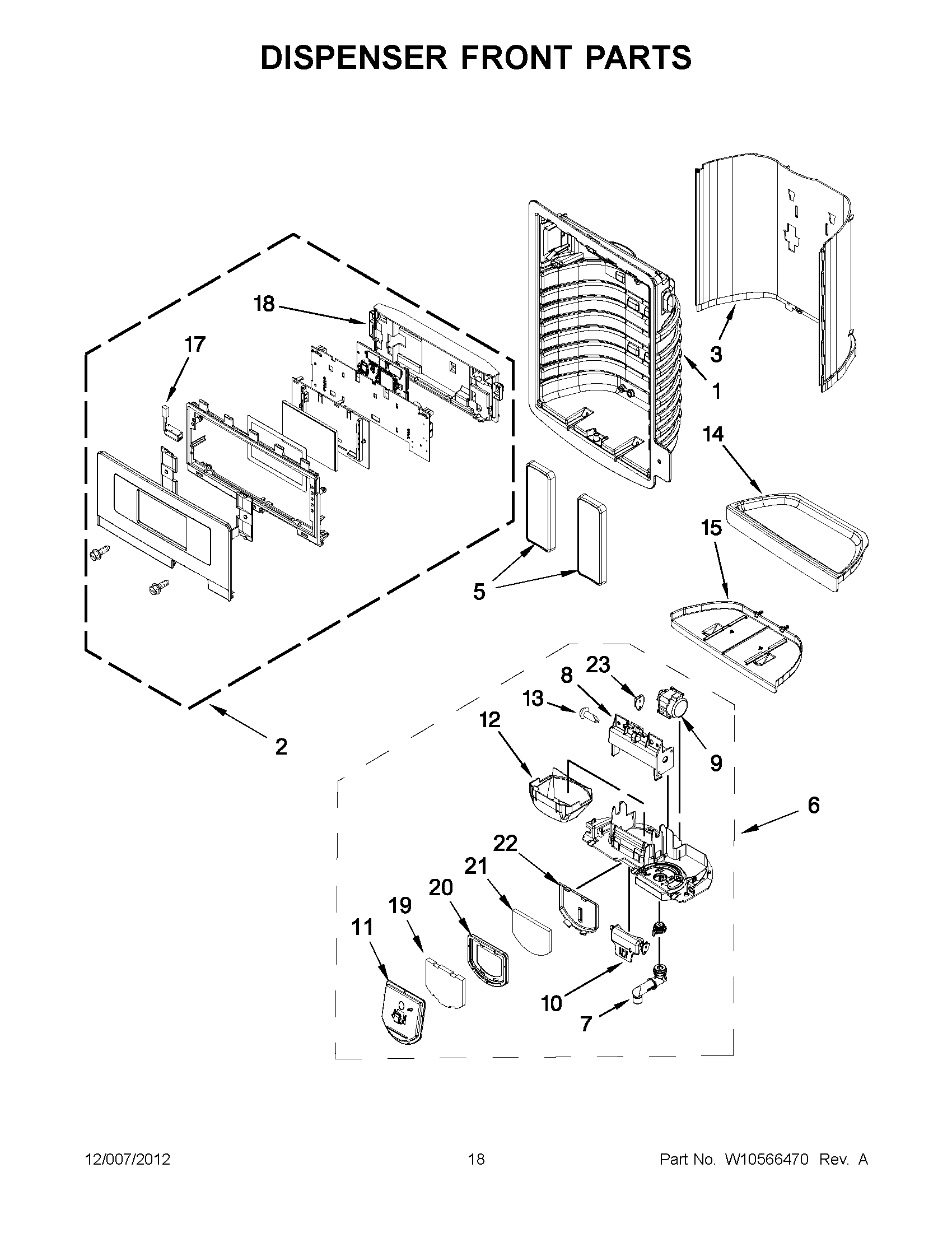09 - DISPENSER FRONT PARTS
