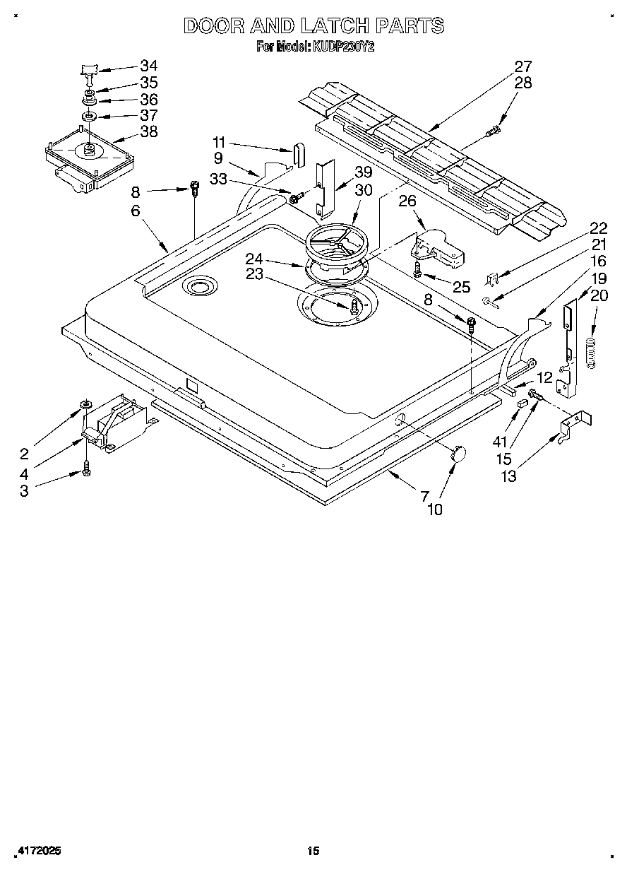 12 - DOOR AND LATCH