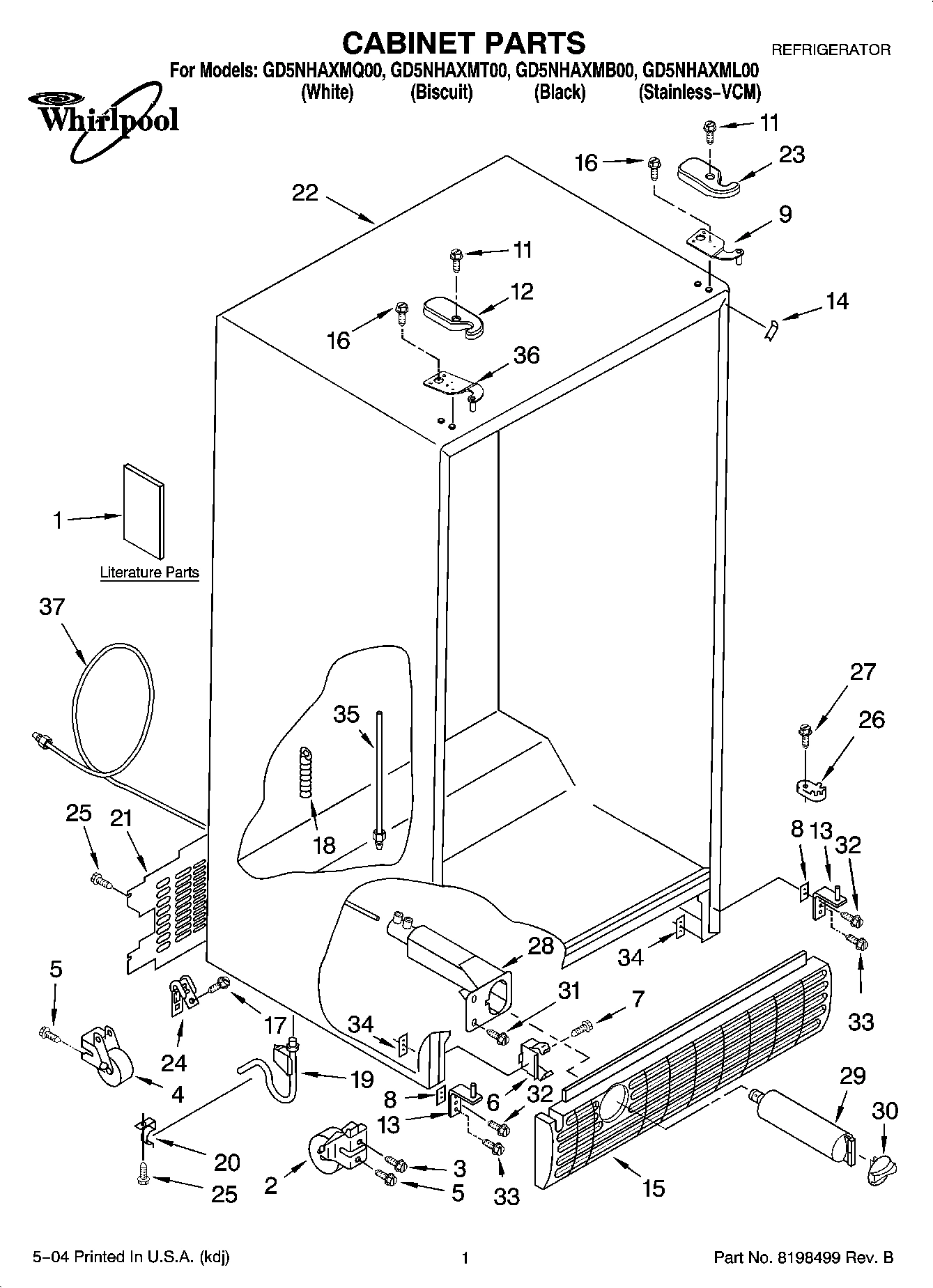 01 - CABINET PARTS