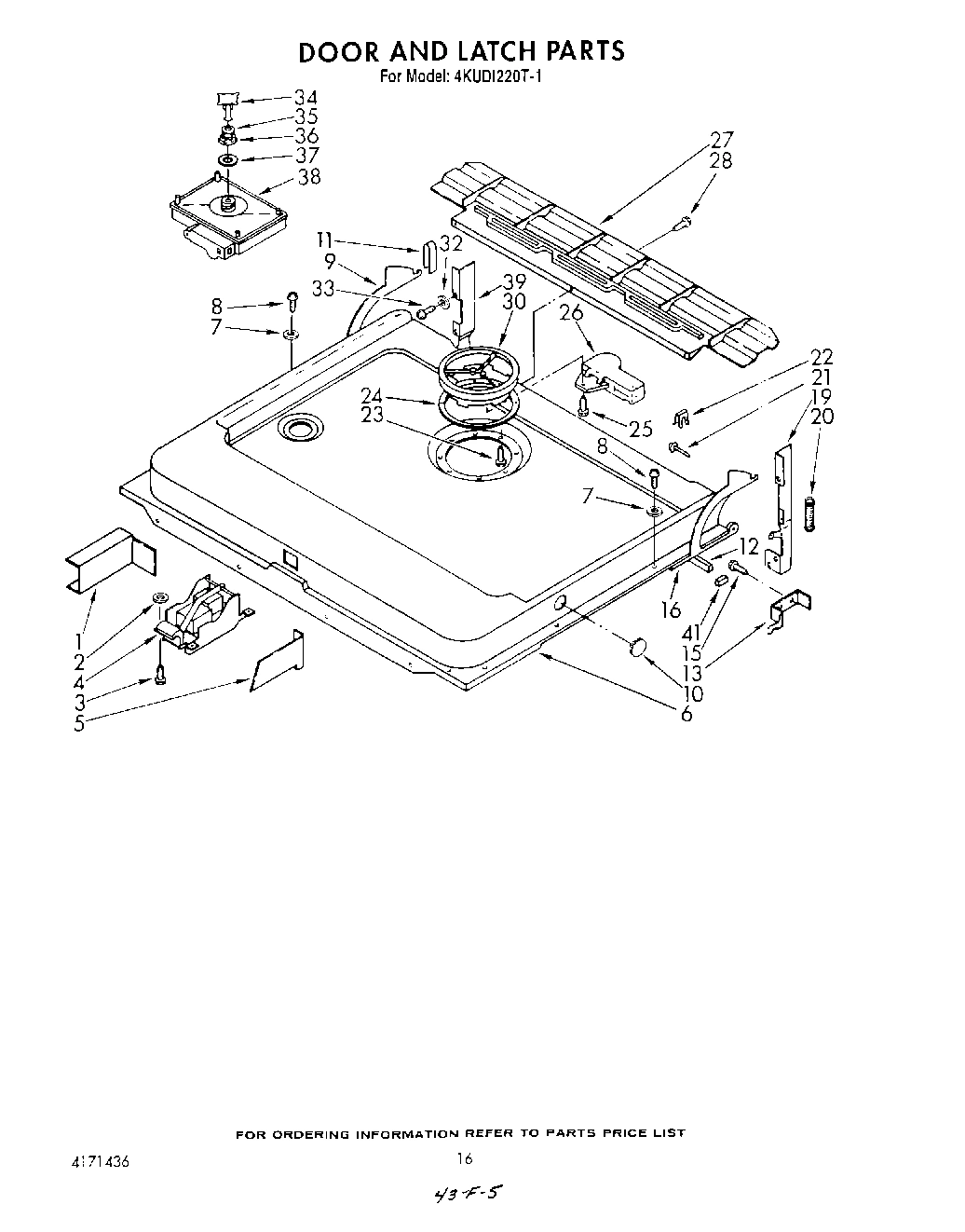 13 - DOOR AND LATCH