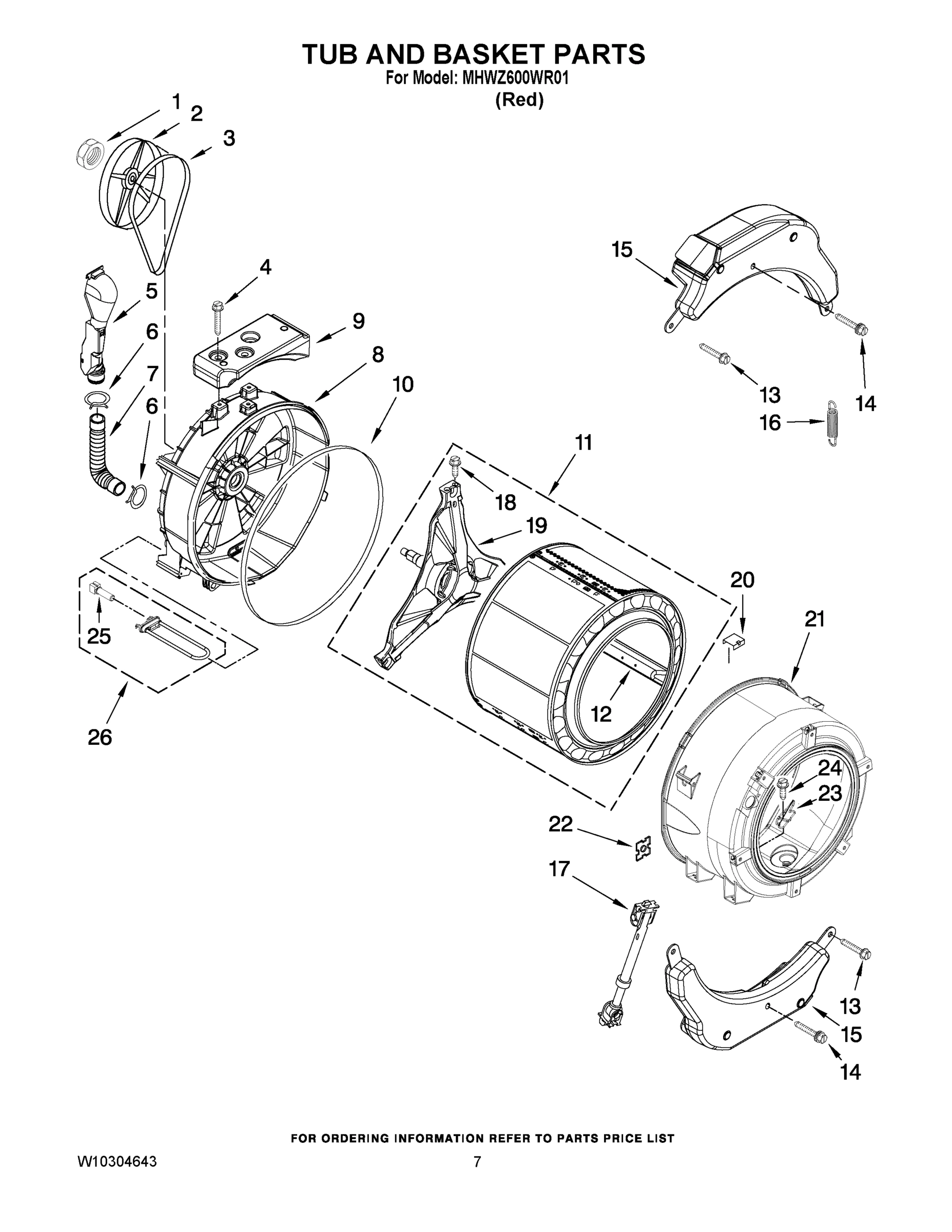 06 - TUB AND BASKET PARTS