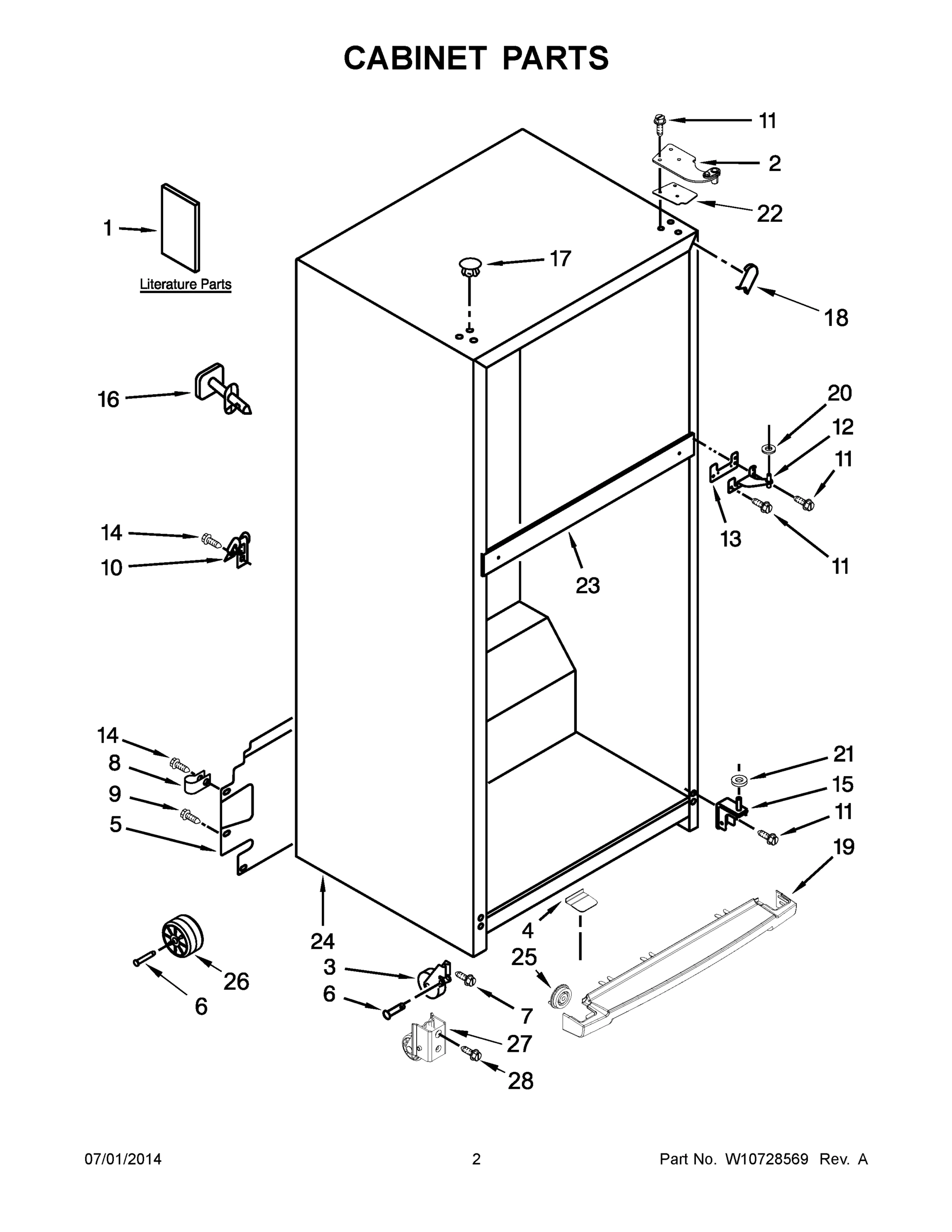 02 - CABINET PARTS